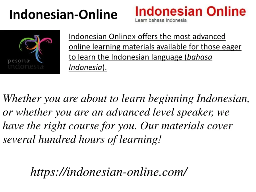 indonesian online