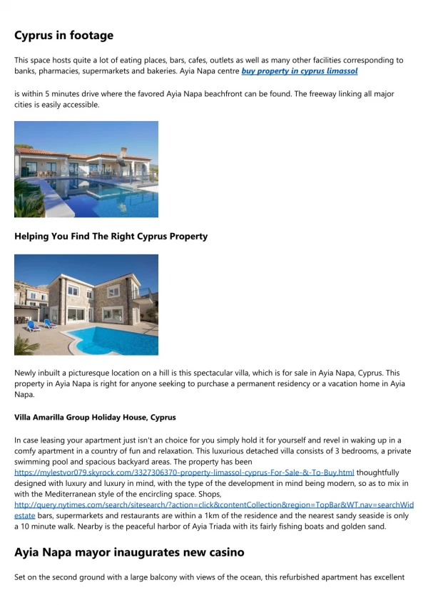 property for sale in paphos area - Residency for Non-EU Citizens