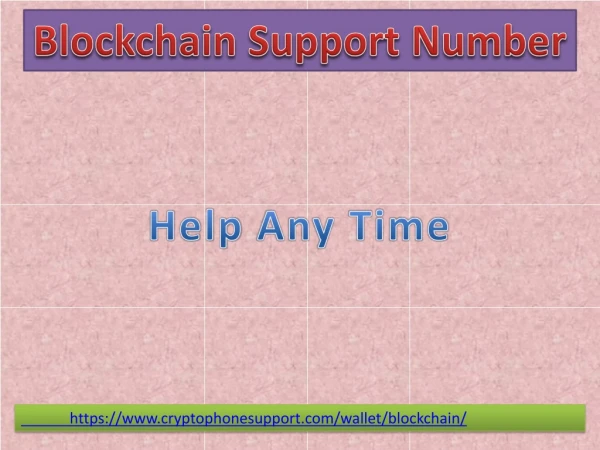 blockchain s upport number