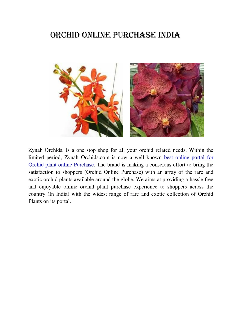 orchid online purchase india