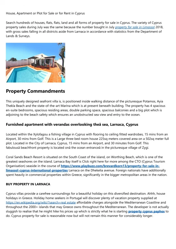 cyprus property market, Should You Rent or Buy?