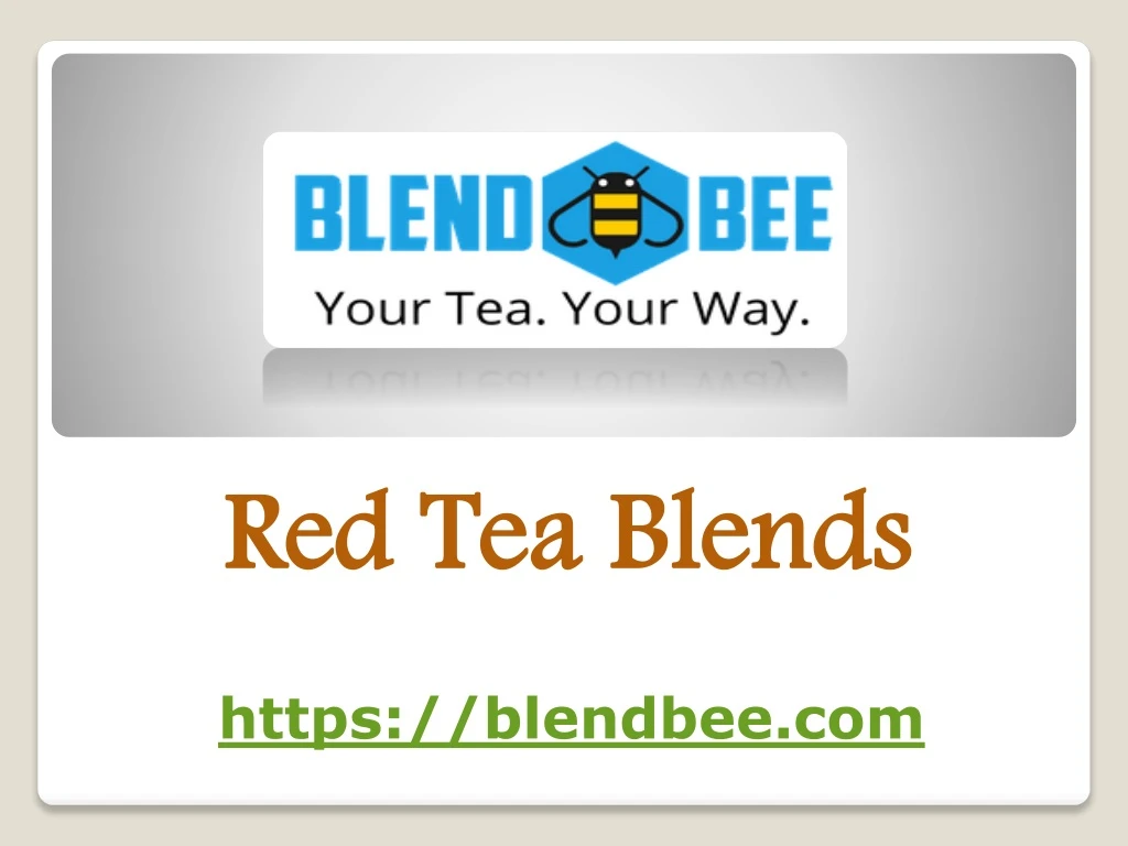 red tea blends