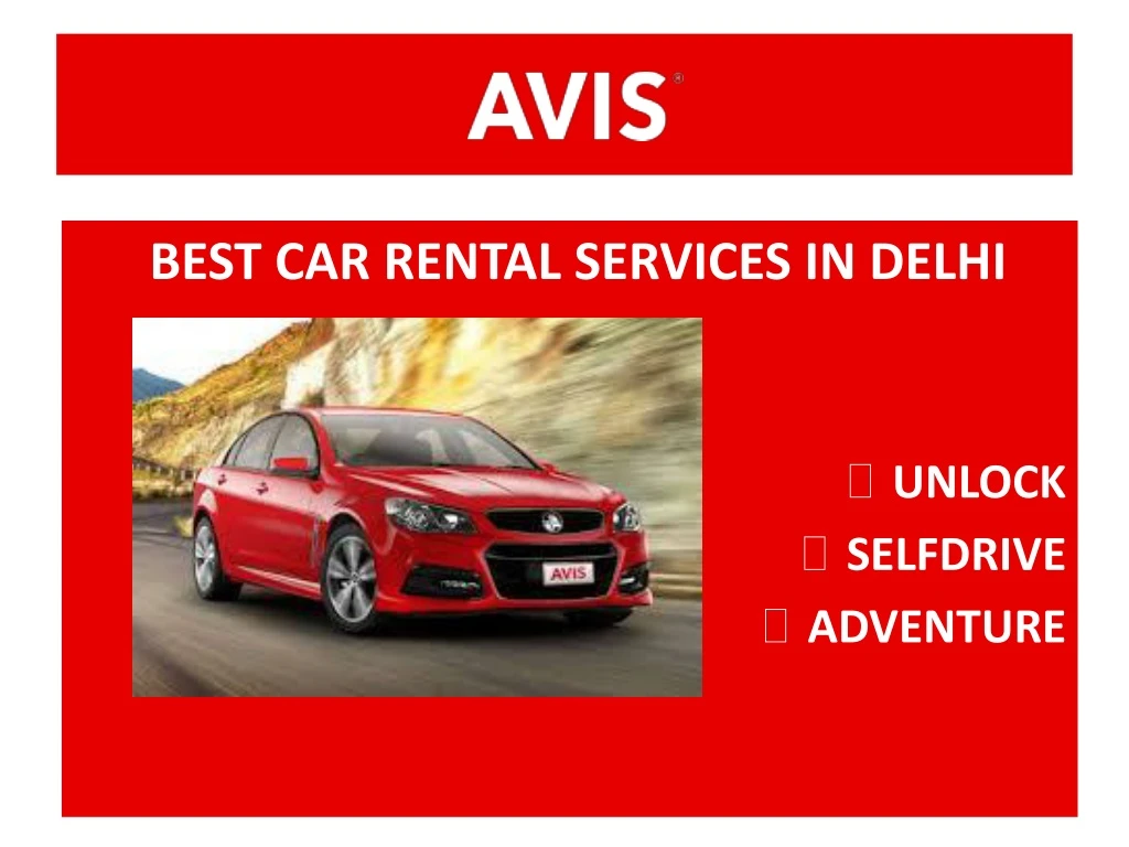 best car rental services in delhi unlock