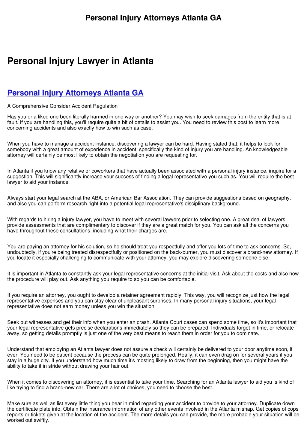 personal injury attorneys atlanta ga
