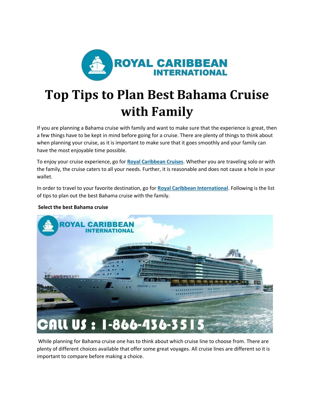 top tips to plan best bahama cruise with family