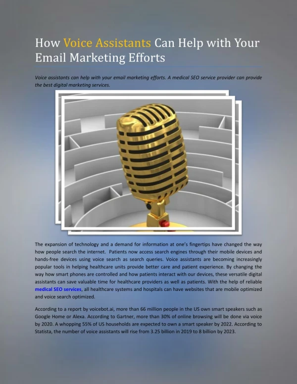 how voice assistants can help with your email