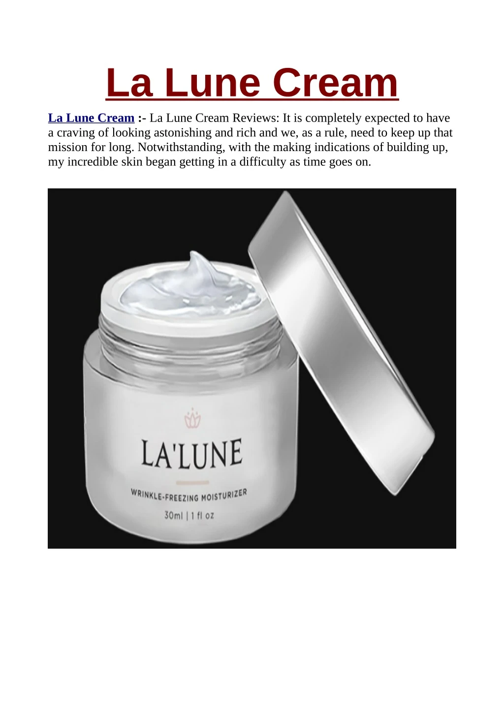 la lune cream la lune cream la lune cream reviews