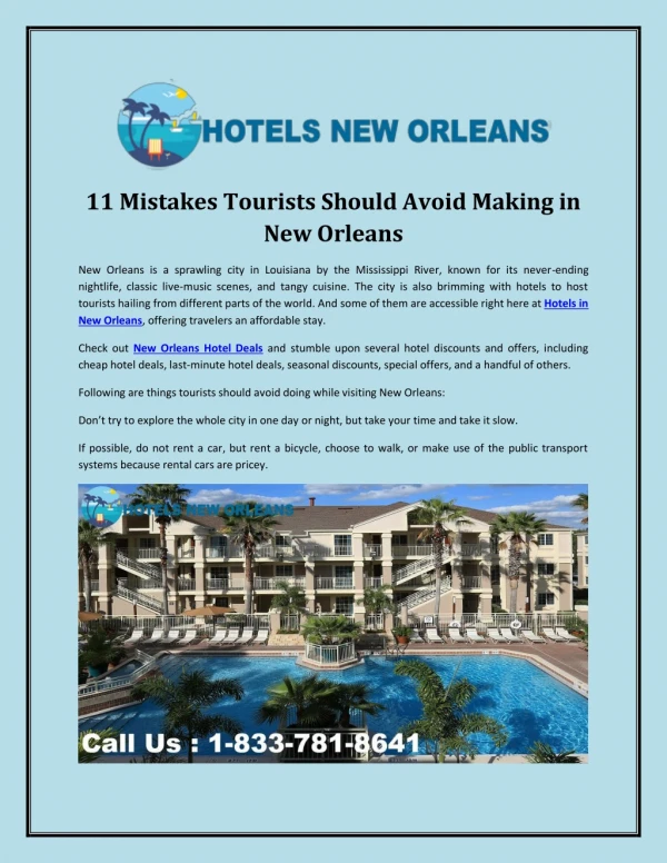 Cheap Hotels in New Orleans | Top Hotels in New Orleans