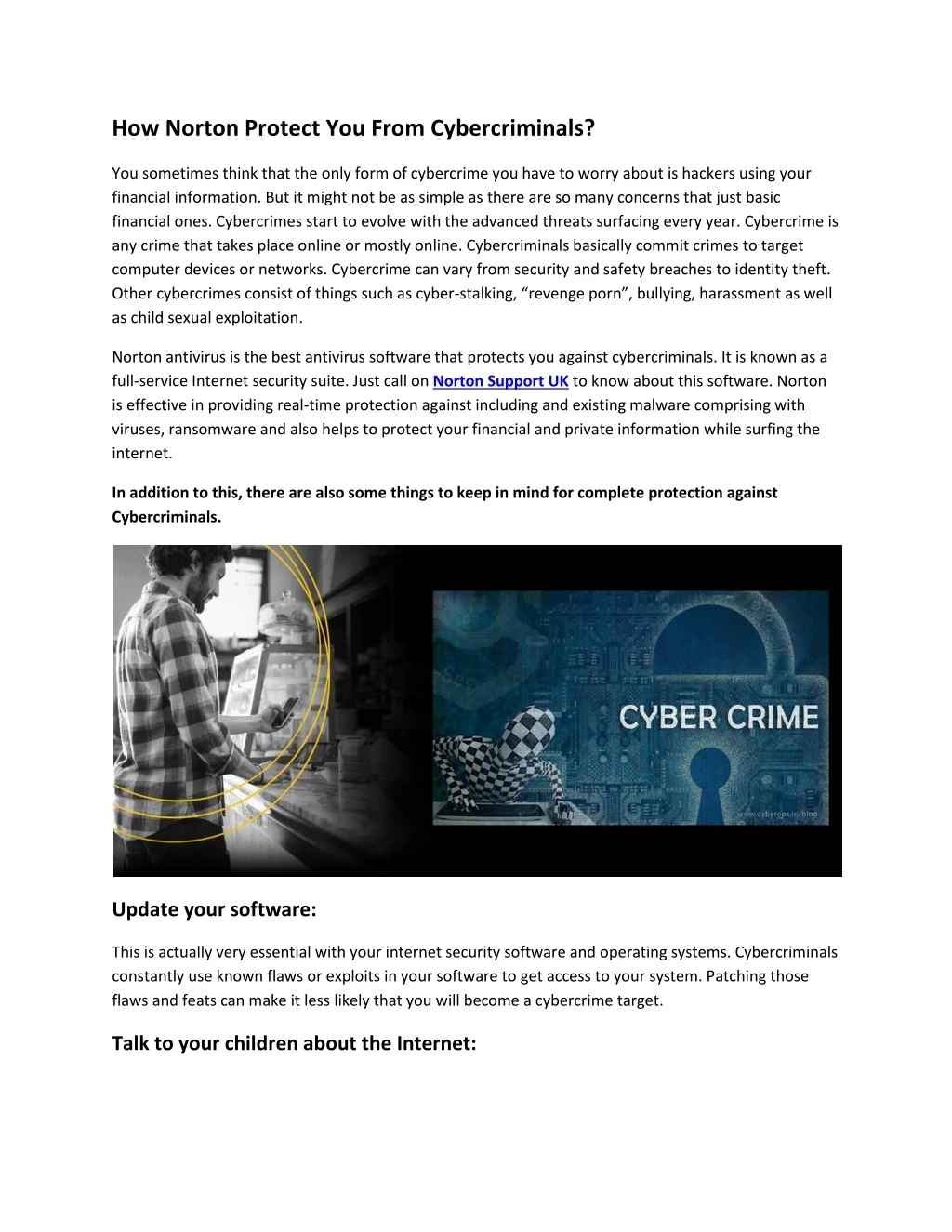 how norton protect you from cybercriminals