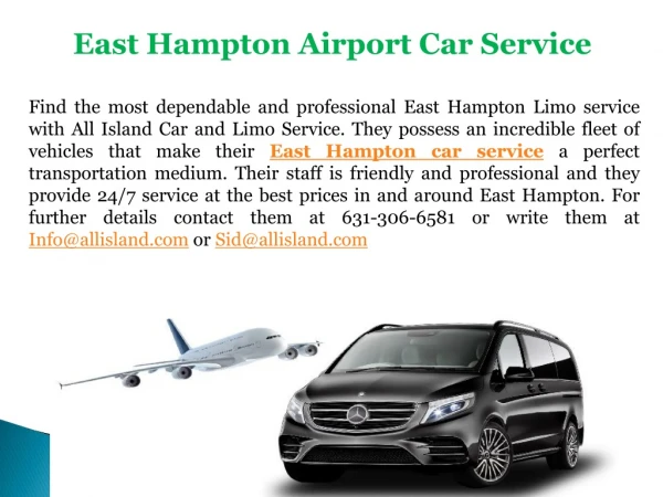 East Hampton Car Service