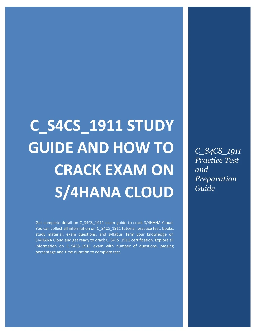 c s4cs 1911 study guide and how to crack exam
