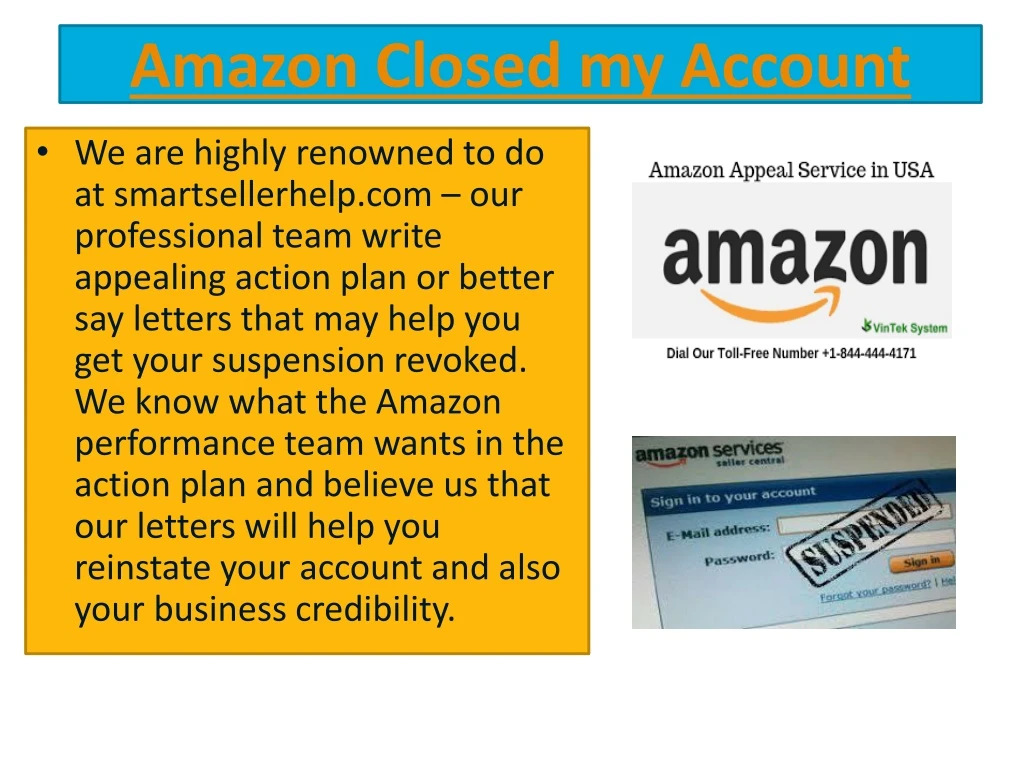 amazon closed my account