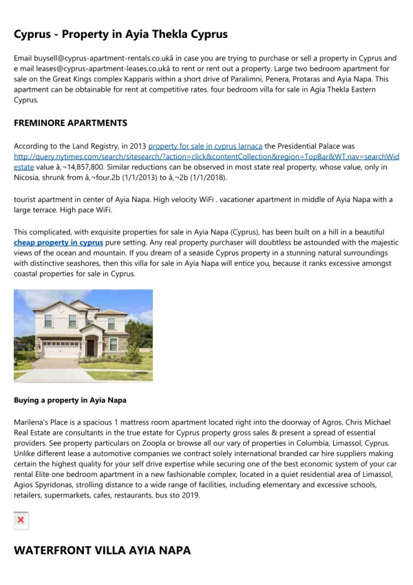 buy property in cyprus - Real Estate Agency