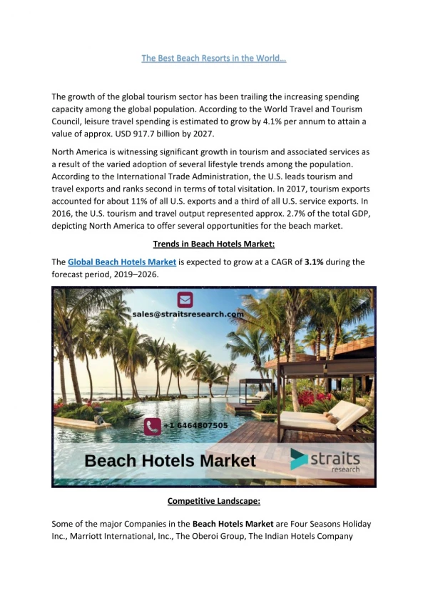 the best beach resorts in the world