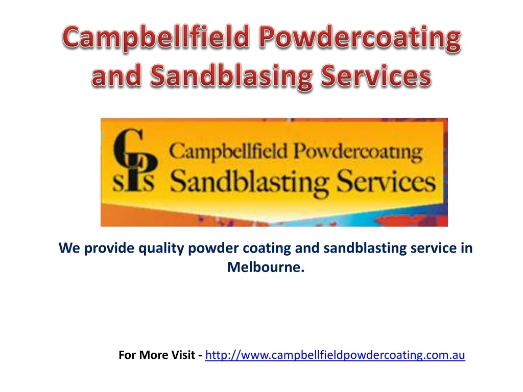 campbellfield powdercoating and sandblasing services