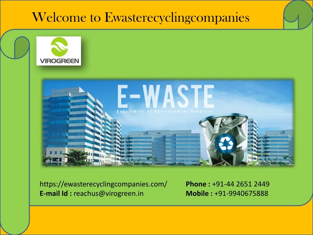 welcome to ewasterecyclingcompanies