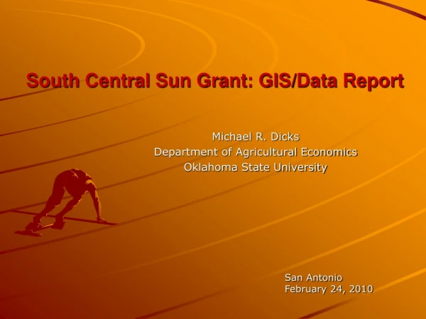 South Central Sun Grant: GIS/Data Report
