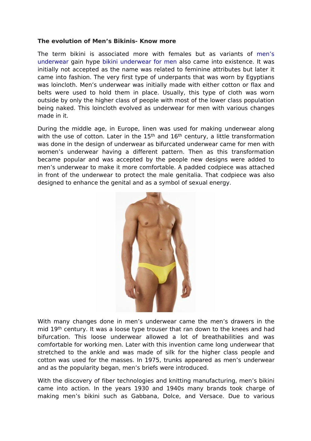 the evolution of men s bikinis know more