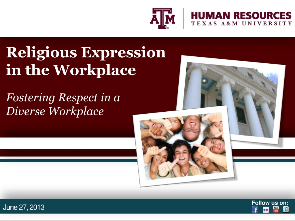 religious expression in the workplace fostering