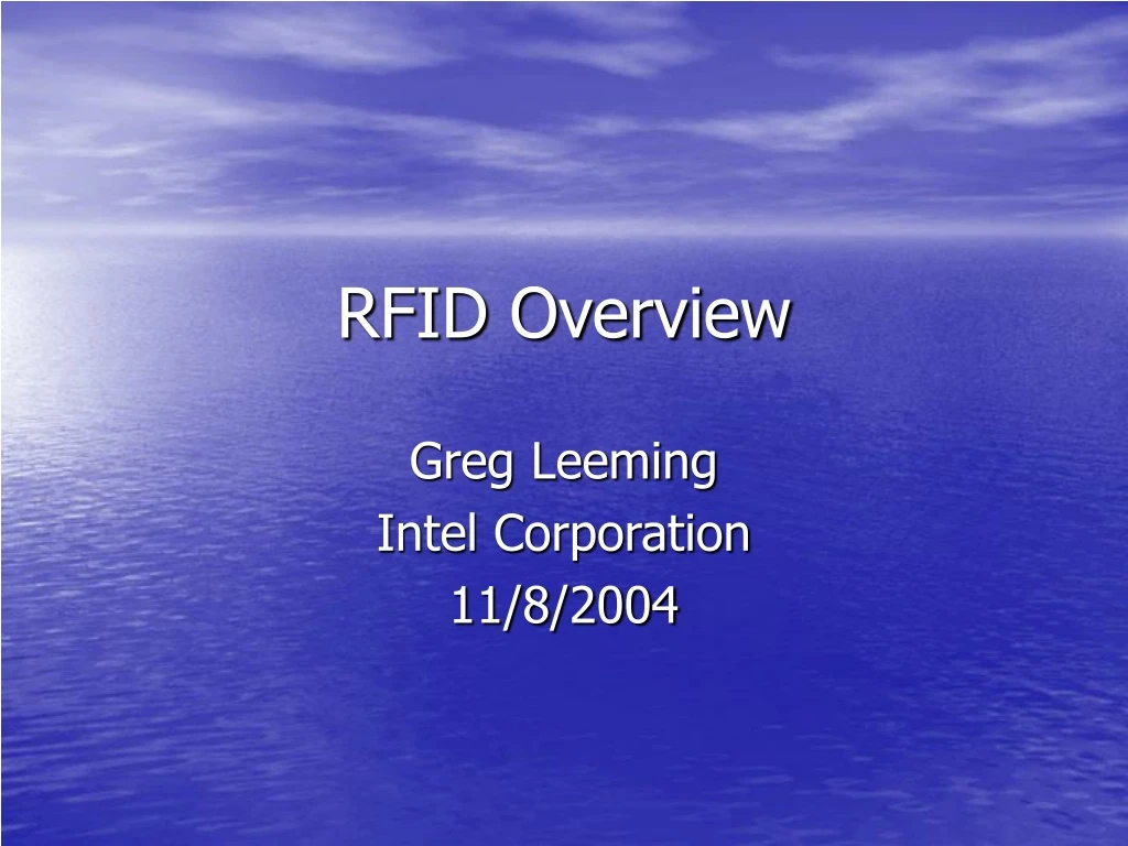 rfid overview