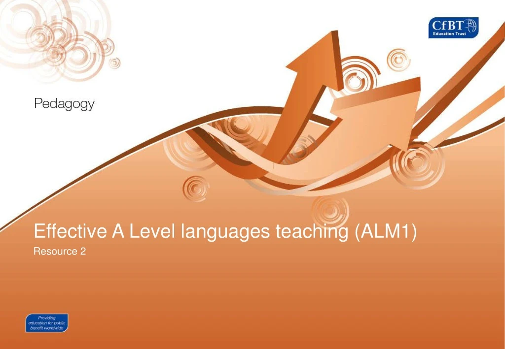 effective a level l anguages t eaching alm1