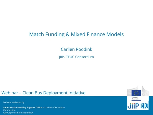 Match Funding &amp; Mixed Finance Models