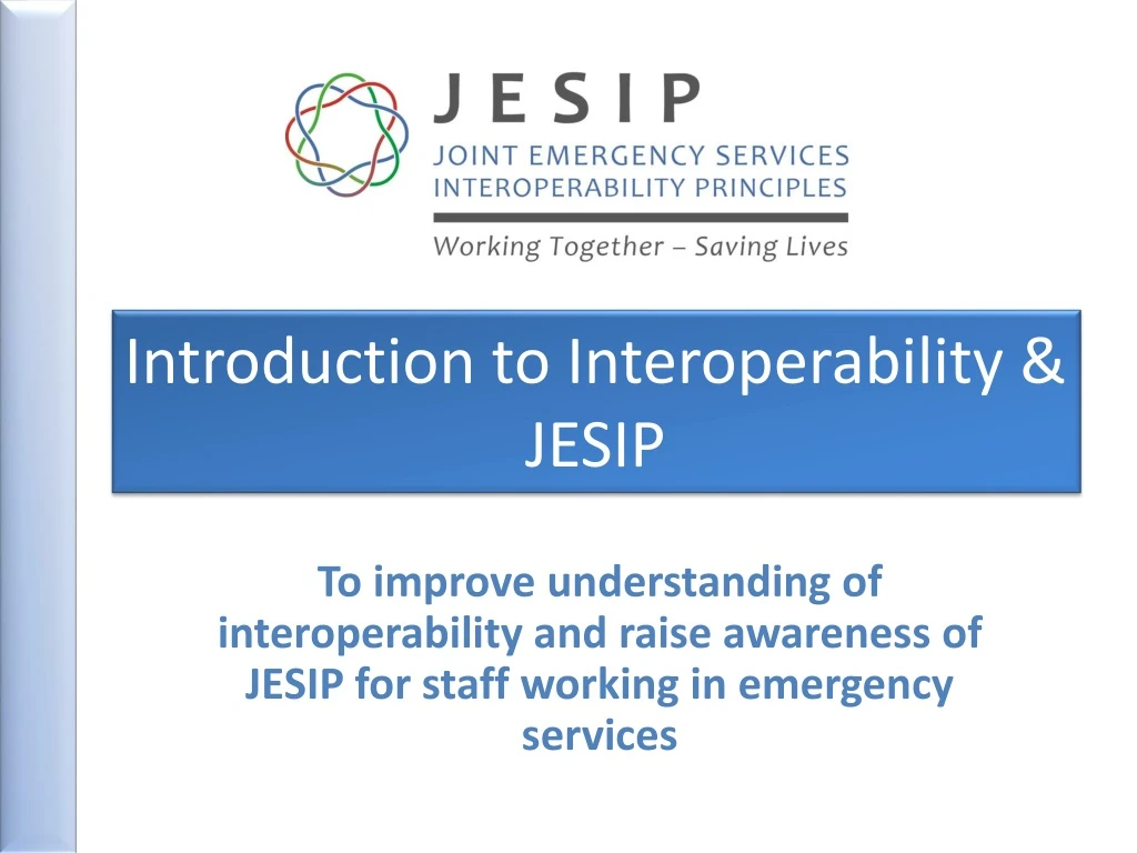 introduction to interoperability jesip