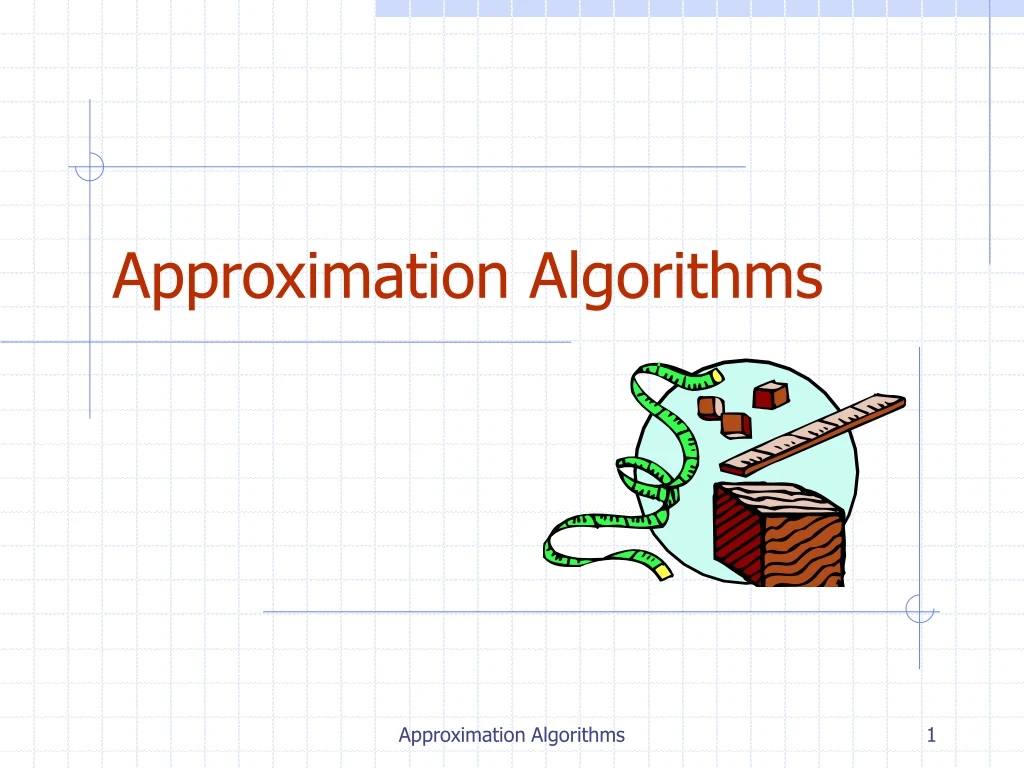 approximation algorithms