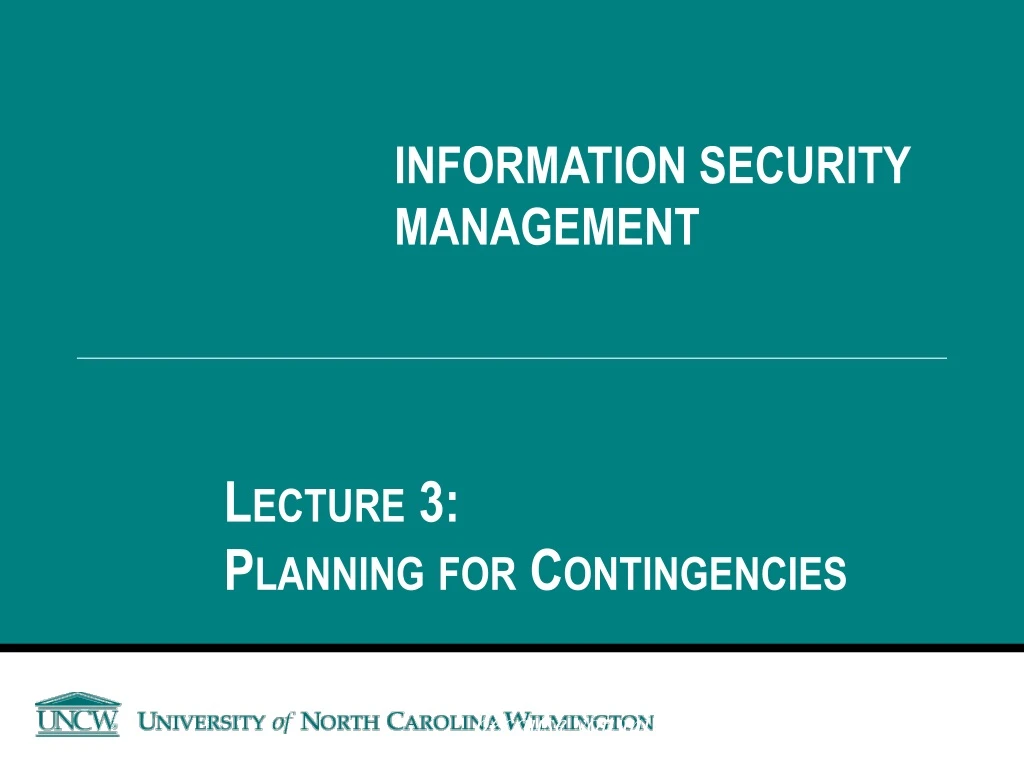 information security management