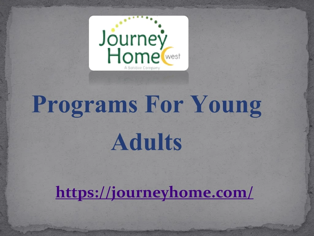 programs for young adults