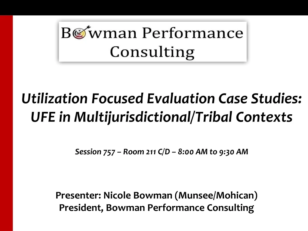 utilization focused evaluation case studies