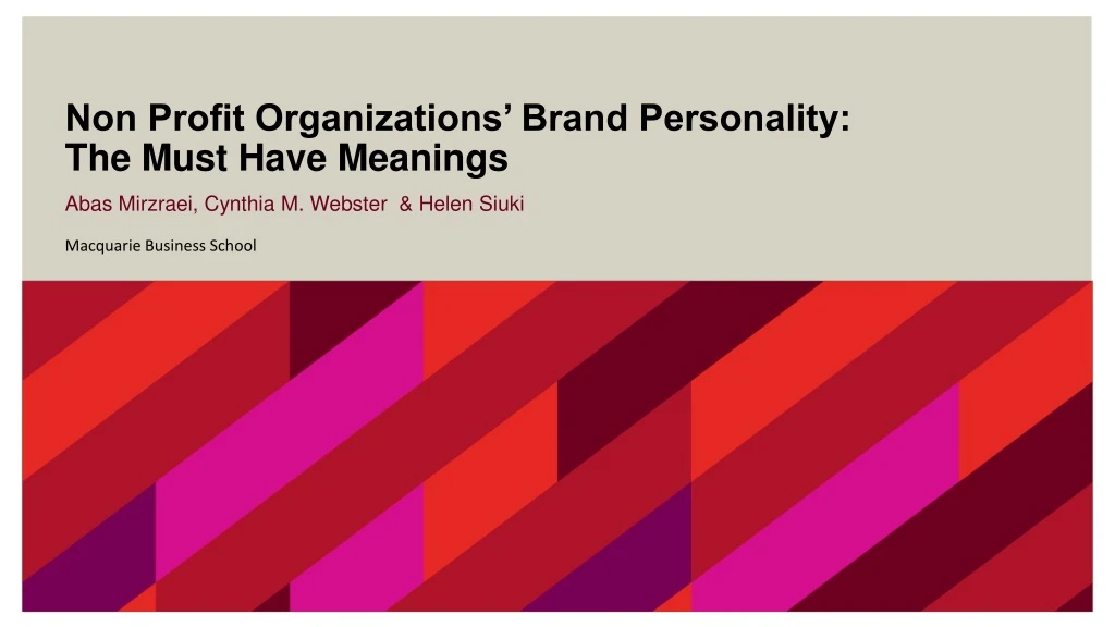 non profit organizations brand personality the must have meanings