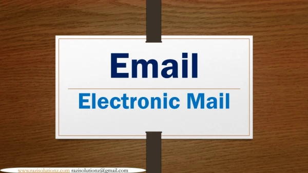 Email Electronic Mail