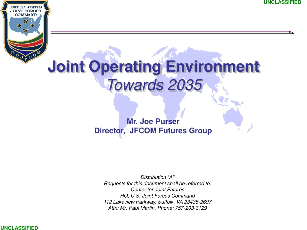joint operating environment towards 2035