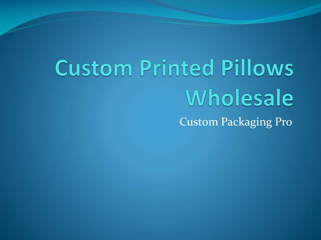 custom printed pillows wholesale