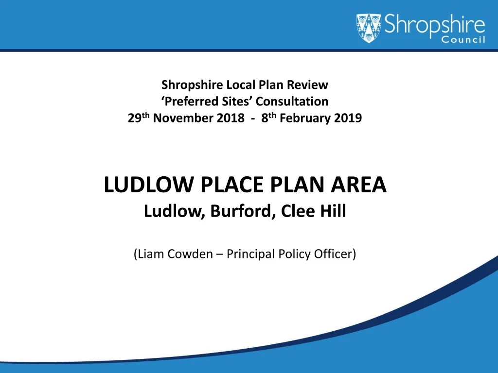 shropshire local plan review preferred sites