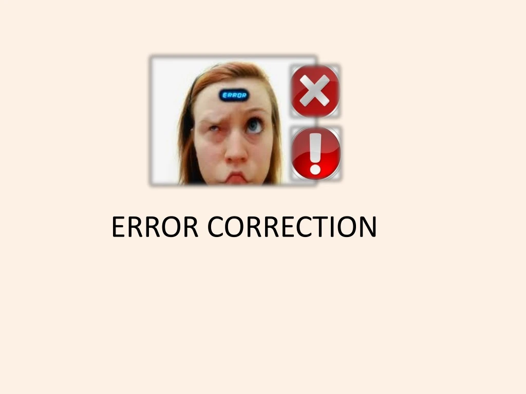 error correction