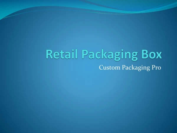 retail packaging box