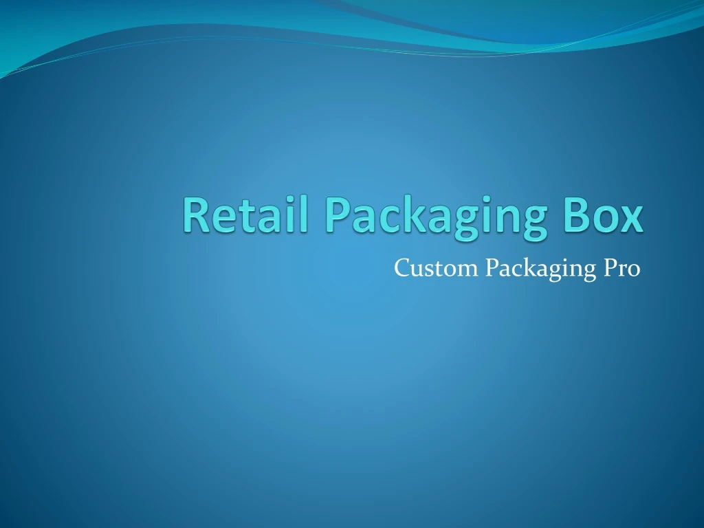 retail packaging box