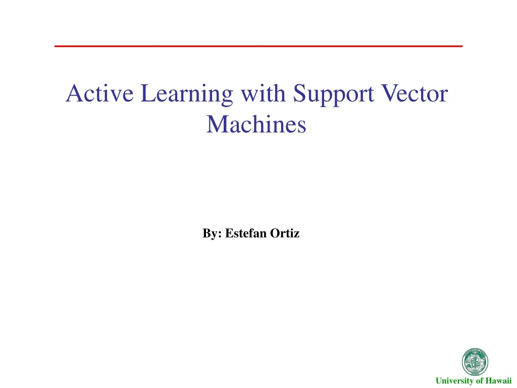 active learning with support vector machines