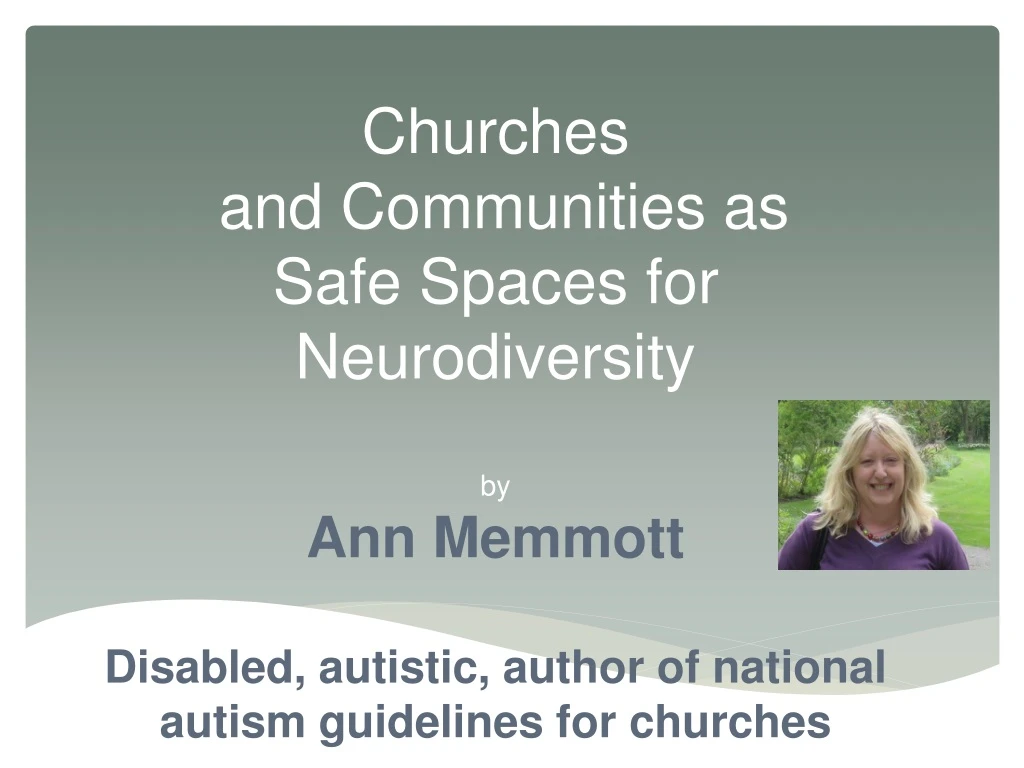 churches and communities as safe spaces