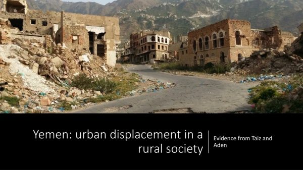 Yemen: urban displacement in a rural society