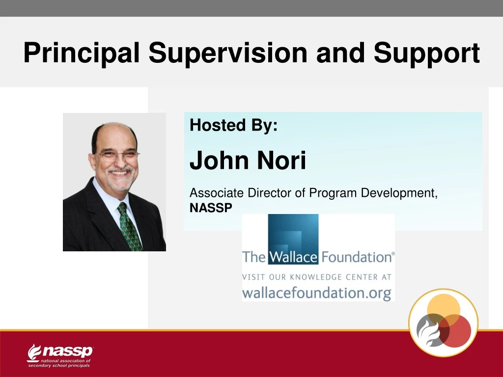 principal supervision and support