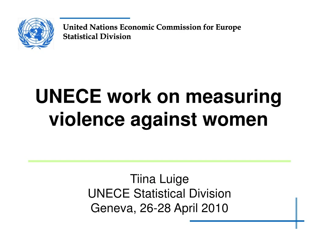 unece work on measuring violence against women