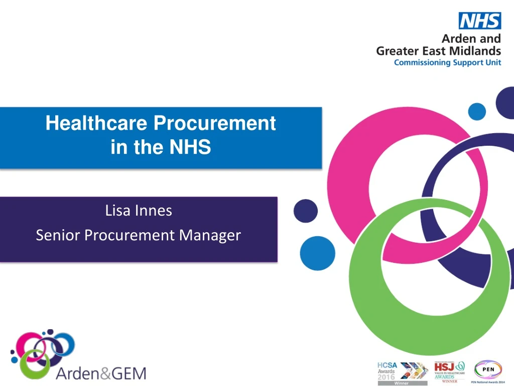 healthcare procurement in the nhs