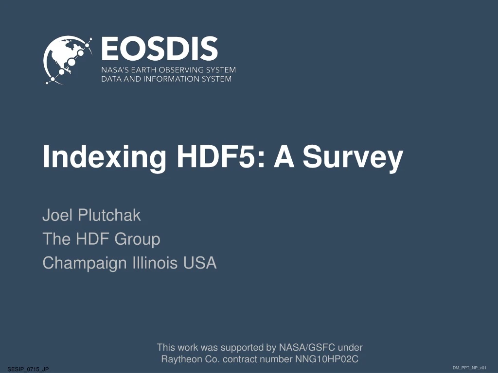 indexing hdf5 a survey