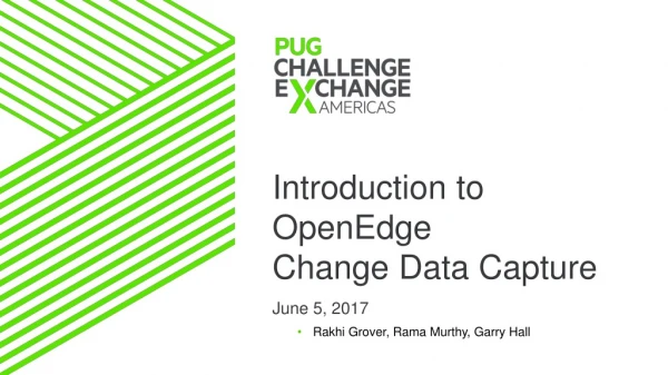 Introduction to OpenEdge Change Data Capture
