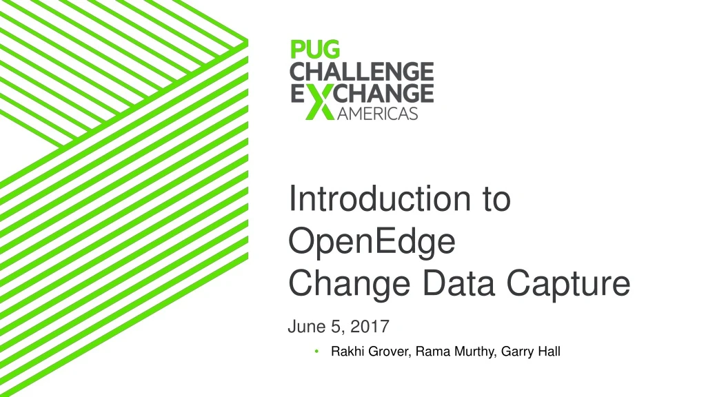 introduction to openedge change data capture