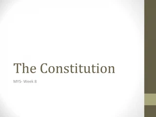 The Constitution - slide 1