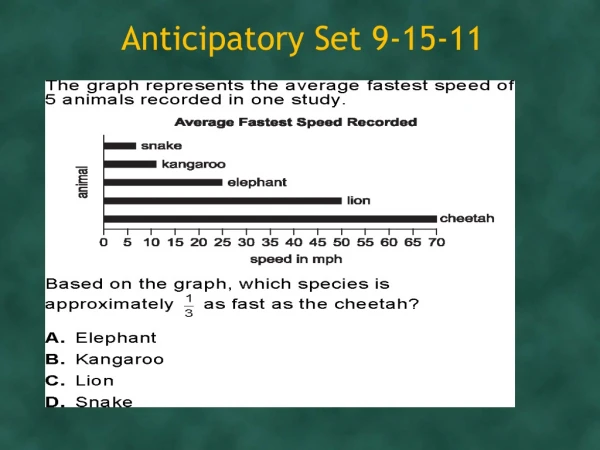 Anticipatory Set 9-15-11